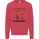 Gingerbread Man Unicorn Christmas Mens Sweatshirt Jumper Heliconia