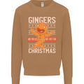 Gingers Are for Life Not Just for Christmas Mens Sweatshirt Jumper Caramel Latte