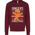 Gingers Are for Life Not Just for Christmas Mens Sweatshirt Jumper Maroon