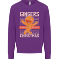Gingers Are for Life Not Just for Christmas Mens Sweatshirt Jumper Purple