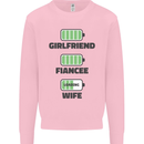 Girlfriend Fiance Wife Loading Engagement Mens Sweatshirt Jumper Light Pink