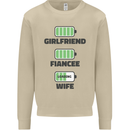 Girlfriend Fiance Wife Loading Engagement Mens Sweatshirt Jumper Sand