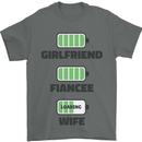 Girlfriend Fiance Wife Loading Engagement Mens T-Shirt Cotton Gildan Charcoal