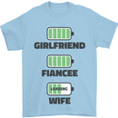 Girlfriend Fiance Wife Loading Engagement Mens T-Shirt Cotton Gildan Light Blue
