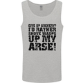 Give up Archery? Funny Archer Offensive Mens Vest Tank Top Sports Grey