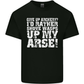 Give up Archery? Funny Offensive Archer Mens Cotton T-Shirt Tee Top Black