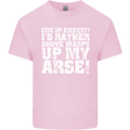 Give up Archery? Funny Offensive Archer Mens Cotton T-Shirt Tee Top Light Pink