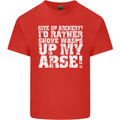 Give up Archery? Funny Offensive Archer Mens Cotton T-Shirt Tee Top Red