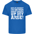 Give up Archery? Funny Offensive Archer Mens Cotton T-Shirt Tee Top Royal Blue