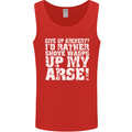 Give up Archery? Funny Offensive Archer Mens Vest Tank Top Red