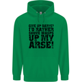 Give up Darts? Player Funny Mens 80% Cotton Hoodie Irish Green