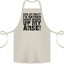 Give up Footy? Football Player Cotton Apron 100% Organic Natural