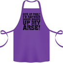 Give up Pool? Player Funny Cotton Apron 100% Organic Purple
