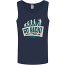 Go Back We Fooked Up Evolution Environment Mens Vest Tank Top Navy Blue