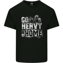 Go Heavy or Go Home Gym Training Top Mens Cotton T-Shirt Tee Top Black