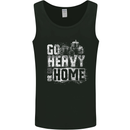 Go Heavy or Go Home Gym Training Top Mens Vest Tank Top Black