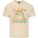 Go Outside Funny Camping Hiking Trekking Mens Cotton T-Shirt Tee Top Natural