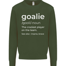 Goalie Keeper Football Ice Hockey Funny Mens Sweatshirt Jumper Forest Green