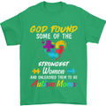 God Found Autism Moms Autistic ASD Mens T-Shirt Cotton Gildan Irish Green
