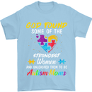 God Found Autism Moms Autistic ASD Mens T-Shirt Cotton Gildan Light Blue