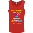 God Found Autism Moms Autistic ASD Mens Vest Tank Top Red