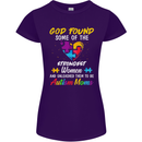 God Found Autism Moms Autistic ASD Womens Petite Cut T-Shirt Purple