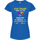 God Found Autism Moms Autistic ASD Womens Petite Cut T-Shirt Royal Blue