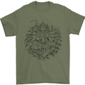 Goddess Shiva Hindu God Hinduism Religion Mens T-Shirt Cotton Gildan Military Green