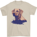 Golden Retriever Mountains Mens T-Shirt Cotton Gildan Sand