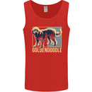 Goldendoodle Dog Art Mens Vest Tank Top Red