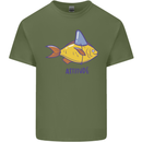 Goldfish Atitude Great White Shark Wannabe Mens Cotton T-Shirt Tee Top Military Green