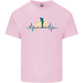 Golf Heartbeat Pulse Mens Cotton T-Shirt Tee Top Light Pink