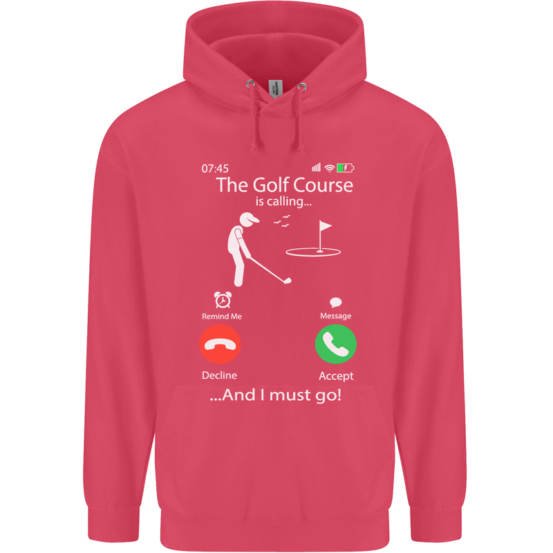 Golf Is Calling Golfer Golfing Funny Childrens Kids Hoodie Heliconia