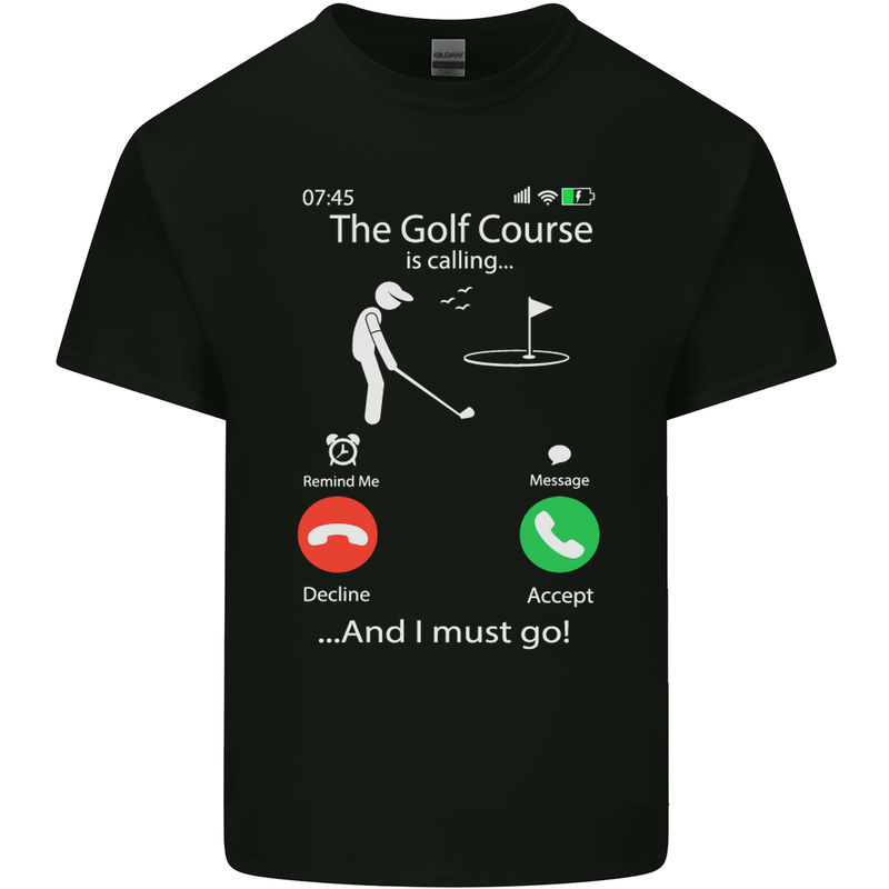 Golf Is Calling Golfer Golfing Funny Kids T-Shirt Childrens Black
