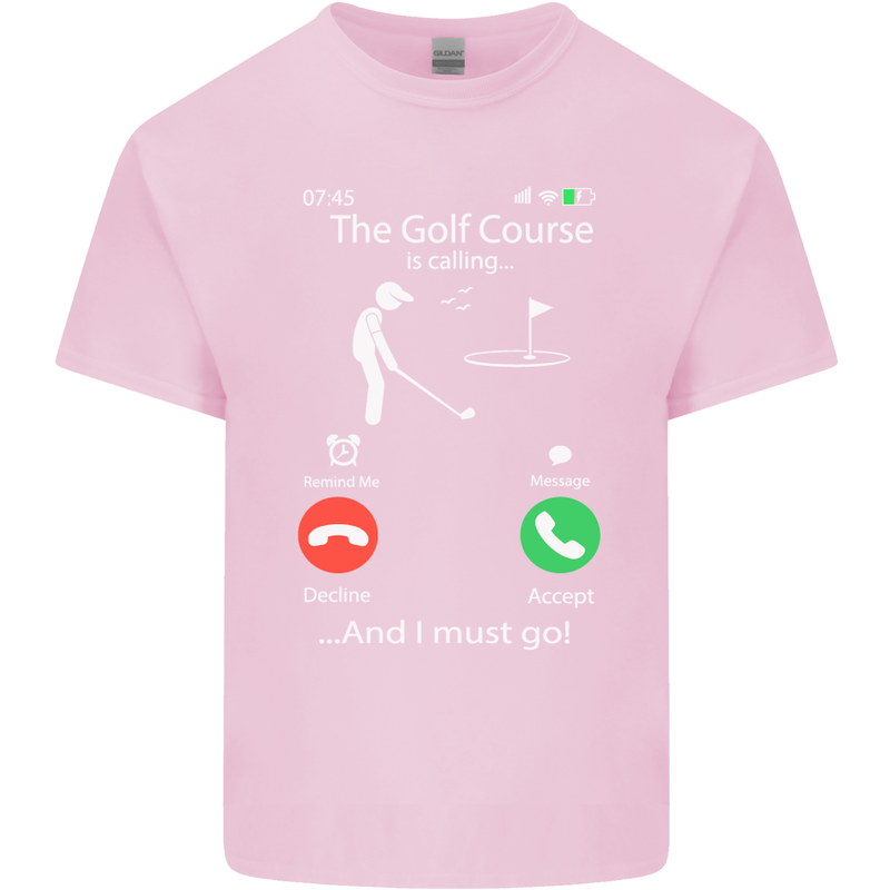 Golf Is Calling Golfer Golfing Funny Kids T-Shirt Childrens Light Pink