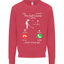 Golf Is Calling Golfer Golfing Funny Mens Sweatshirt Jumper Heliconia