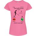 Golf Is Calling Golfer Golfing Funny Womens Petite Cut T-Shirt Azalea