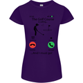 Golf Is Calling Golfer Golfing Funny Womens Petite Cut T-Shirt Purple
