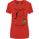 Golf Is Calling Golfer Golfing Funny Womens Wider Cut T-Shirt Red