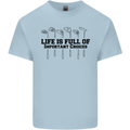 Golf Life's Important Choices Funny Golfing Kids T-Shirt Childrens Light Blue
