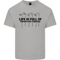 Golf Life's Important Choices Funny Golfing Kids T-Shirt Childrens Sports Grey