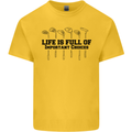 Golf Life's Important Choices Funny Golfing Kids T-Shirt Childrens Yellow