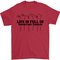 Golf Life's Important Choices Funny Golfing Mens T-Shirt 100% Cotton Red