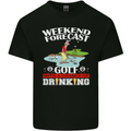 Golf Weekend Golfer Alcohol Beer Funny Mens Cotton T-Shirt Tee Top Black