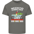 Golf Weekend Golfer Alcohol Beer Funny Mens Cotton T-Shirt Tee Top Charcoal