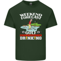 Golf Weekend Golfer Alcohol Beer Funny Mens Cotton T-Shirt Tee Top Forest Green