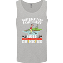 Golf Weekend Golfer Alcohol Beer Funny Mens Vest Tank Top Sports Grey