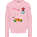 Good Naughty I Tried Funny Christmas Xmas Kids Sweatshirt Jumper Light Pink