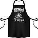Grandad Cycles When He Wants Cycling Bike Cotton Apron 100% Organic Black