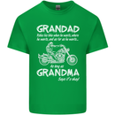 Grandad Grandma Biker Motorcycle Motorbike Mens Cotton T-Shirt Tee Top Irish Green